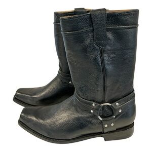 La Sierra Y Carreta Men’s Sz 13 Square Toe Harness Ring 11.5” Shaft Black Boots